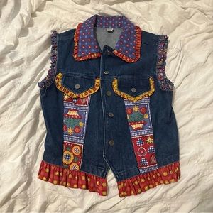 Vintage Spring Denim Vest